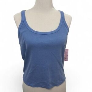 Blue ribbed tank‎ top-NWT